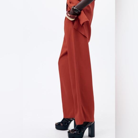 Zara ZW COLLECTION PAJAMA PANTS - Picture 3 of 14